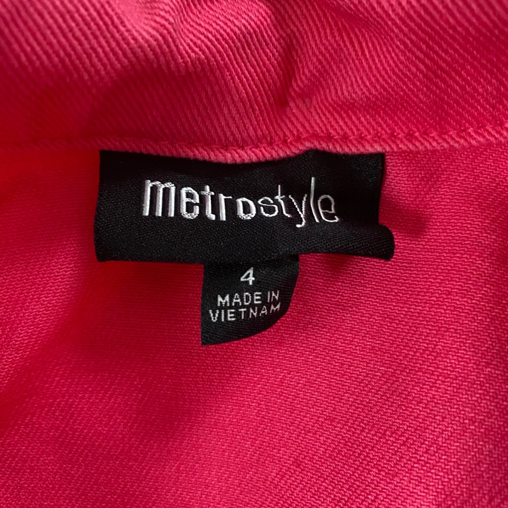 Hot pink jean jacket